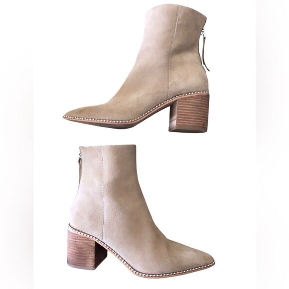 Steve Madden Woman’s Aquarius Suede Boots Natural Tan Size 9.5 - Picture 6 of 10